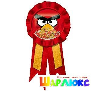 Значок с лентой Angry Birds