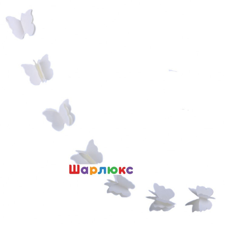 Гирлянда Бабочки белая