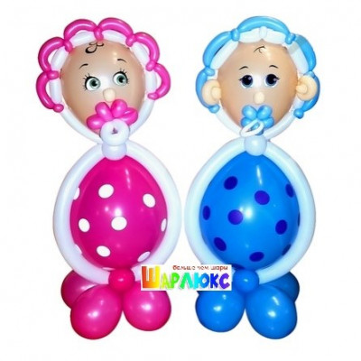 Фигура из шаров Лялька