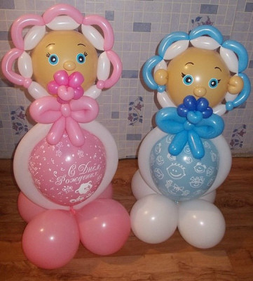 Фигура из шаров Лялька