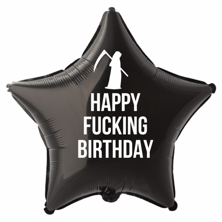 Шар из фольги Happy fucking birthday