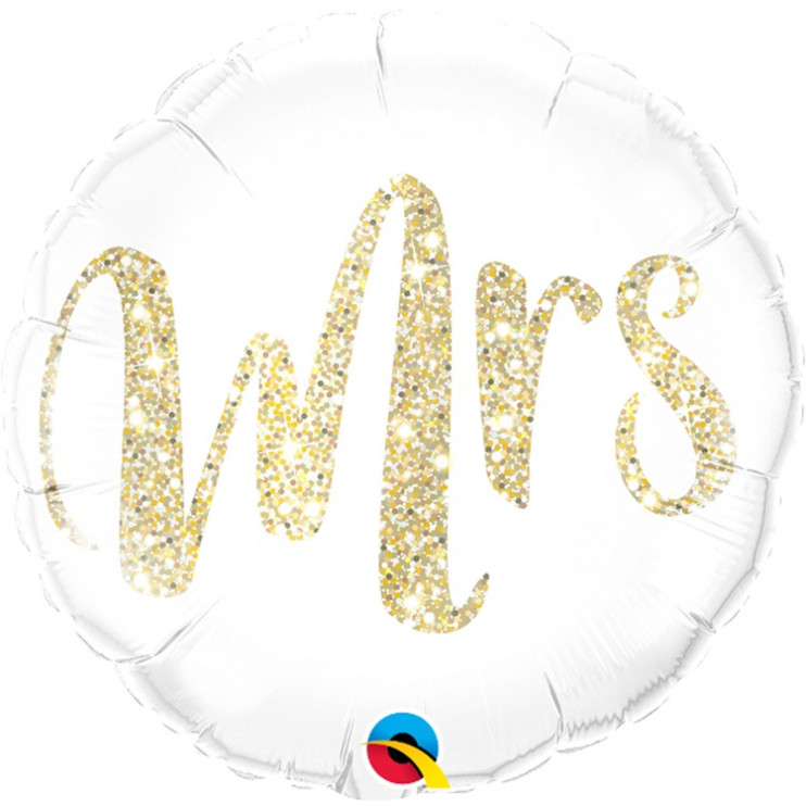 Шар из фольги MRS Глиттер золото