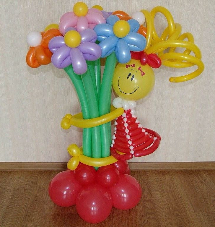 Фигура из шаров Поздравления от Юлечки