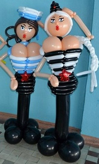 Фигура из шаров Морячка
