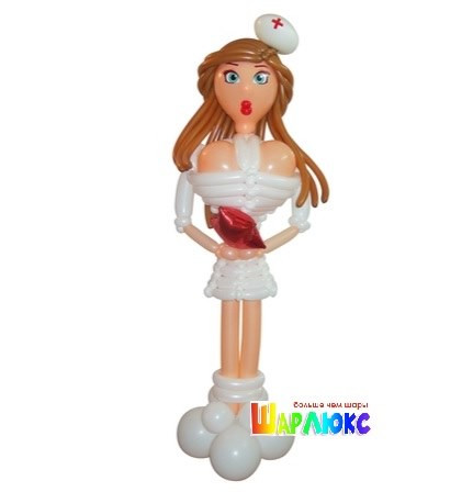 Фигура из шаров Медсестричка