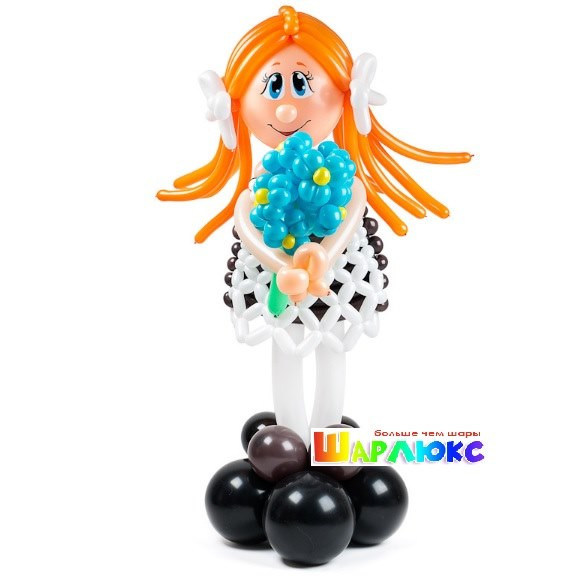 Фигура из шаров Милашка с незабудками