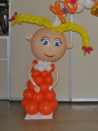 Фигура из шаров Мальчик и девочка