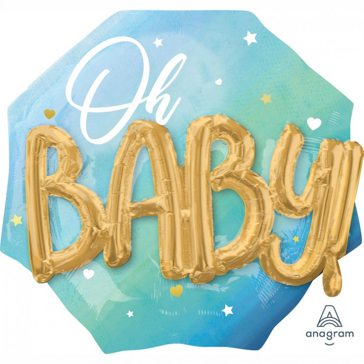 Шар из фольги Oh Baby Буквы 3D мальчик