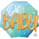 Шар из фольги Oh Baby Буквы 3D мальчик