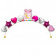 Гелиевая цепочка Спасибо за дочку!
