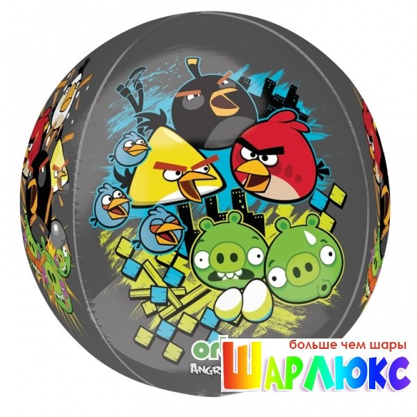 Фольгированная 3D Сфера Angry Birds