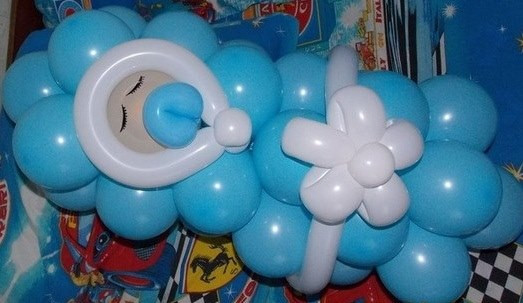 Фигура из шаров Кулечек с малышом