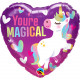 Шар из фольги Единорог YOU'RE MAGICAL сердце