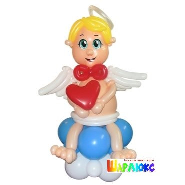 Фигура из шаров Ангелок с сердечком