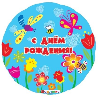 Шар День рождения Летняя поляна