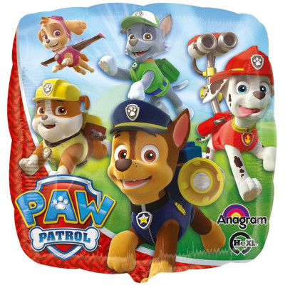 Шар-квадрат из фольги Щенячий Патруль