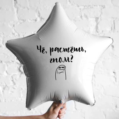 Шар из фольги Че, растешь, гном?
