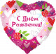 Шар из фольги С Днем Рождения! (божьи коровки)