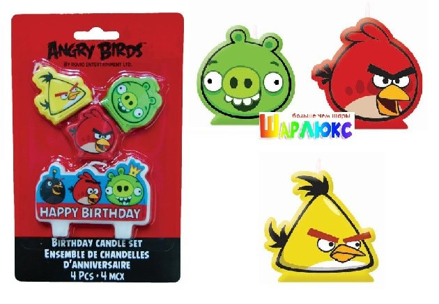 Свечи для торта Angry Birds