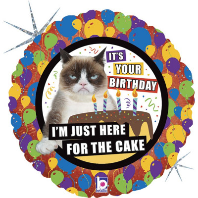 Шар из фольги JUST FOR CAKE Сердитая Кошка