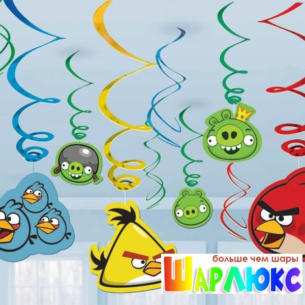 Спираль декоративная Angry Birds